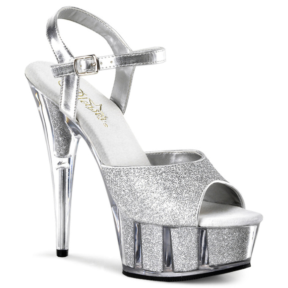 Platform Stripper High Heel Mini Glitter Shoes